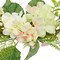 24-Inch Hydrangea and Fern Half Wreath with Gold Ring Elegant Floral Wall Décor